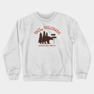 Vail, Colorado Bear Crewneck Sweatshirt